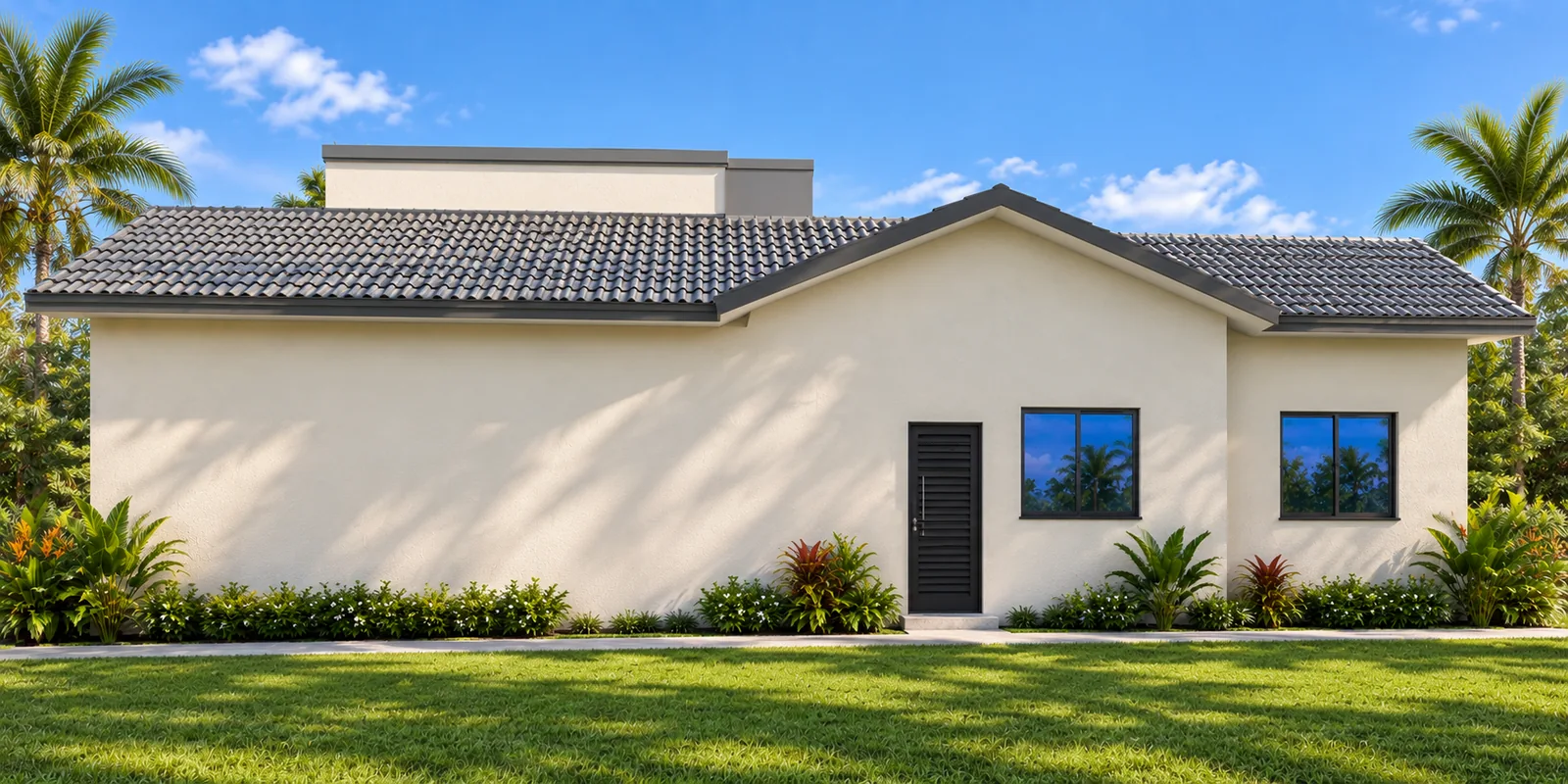 House exterior, AI-assisted concept visualisation
